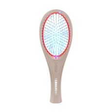 Массажная расческа с миостимуляцией Yamaguchi EMS Hair Brush Сappuccino